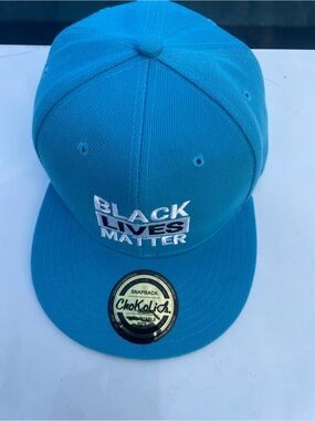 Black Lives Matter Turquoise Snapback Hat